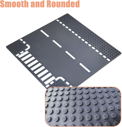 Lot de 12 Plaques de Base Route | Compatible grandes marques | 25 x 25 cm | Dès 6 ans - LumeraKids