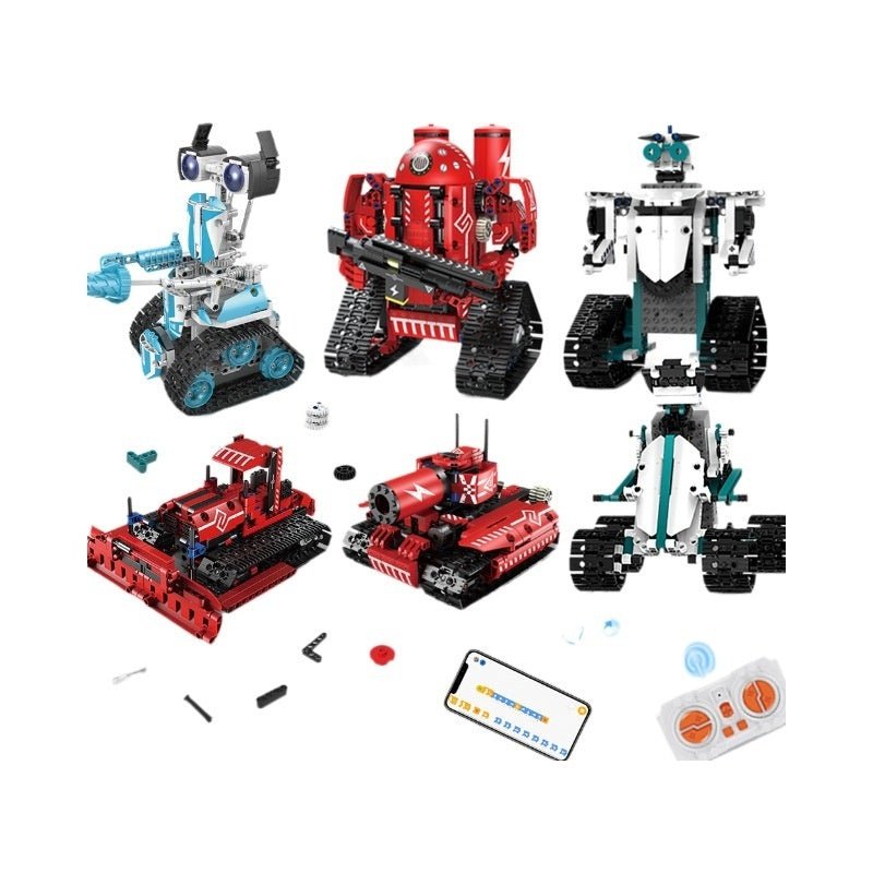 Programming Robot Electric Building Blocks Remote Control Car Toys - 0 - LumeraKids