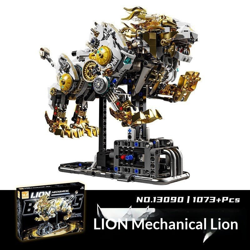 US And Electric Mechanical Lion And Whale Building Blocks That Also Double As Toys - 0 - LumeraKids