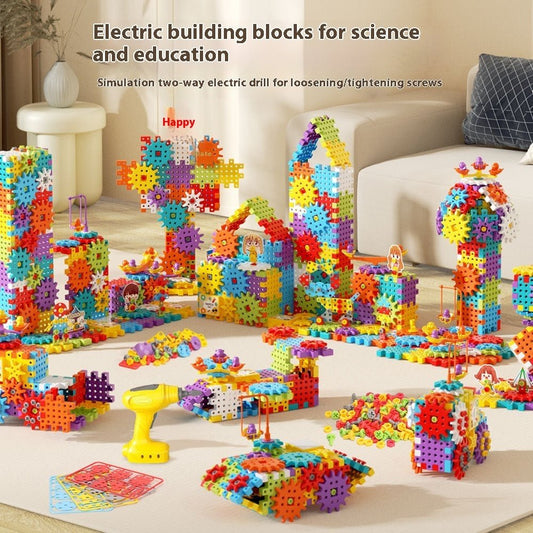 Puzzle Variety Electric Building Blocks Large Particle DIY - 0 - LumeraKids