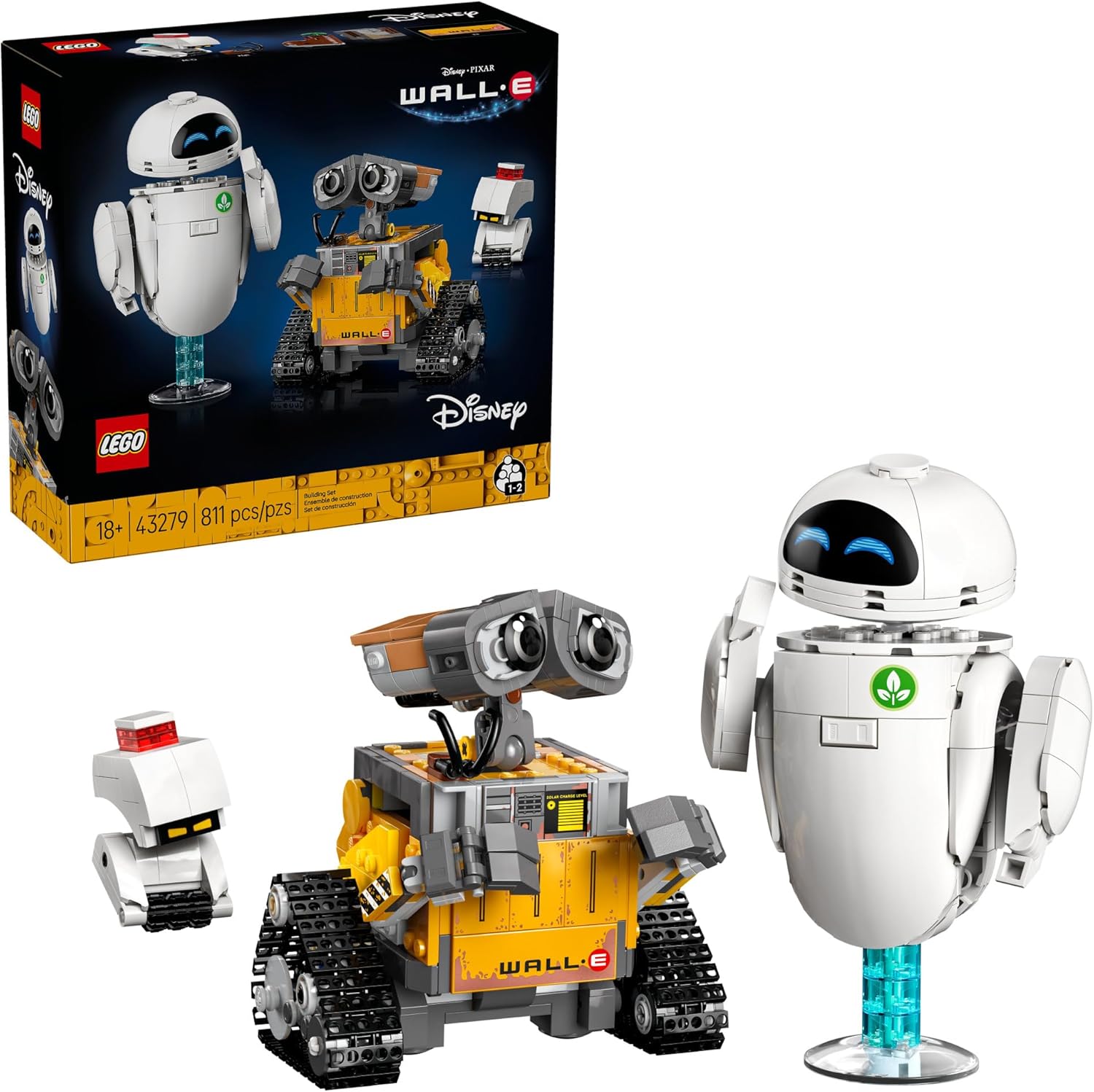 LEGO Disney & Pixar WALL-E & EVE – Set de Construction pour Adultes (43279) - LumeraKids