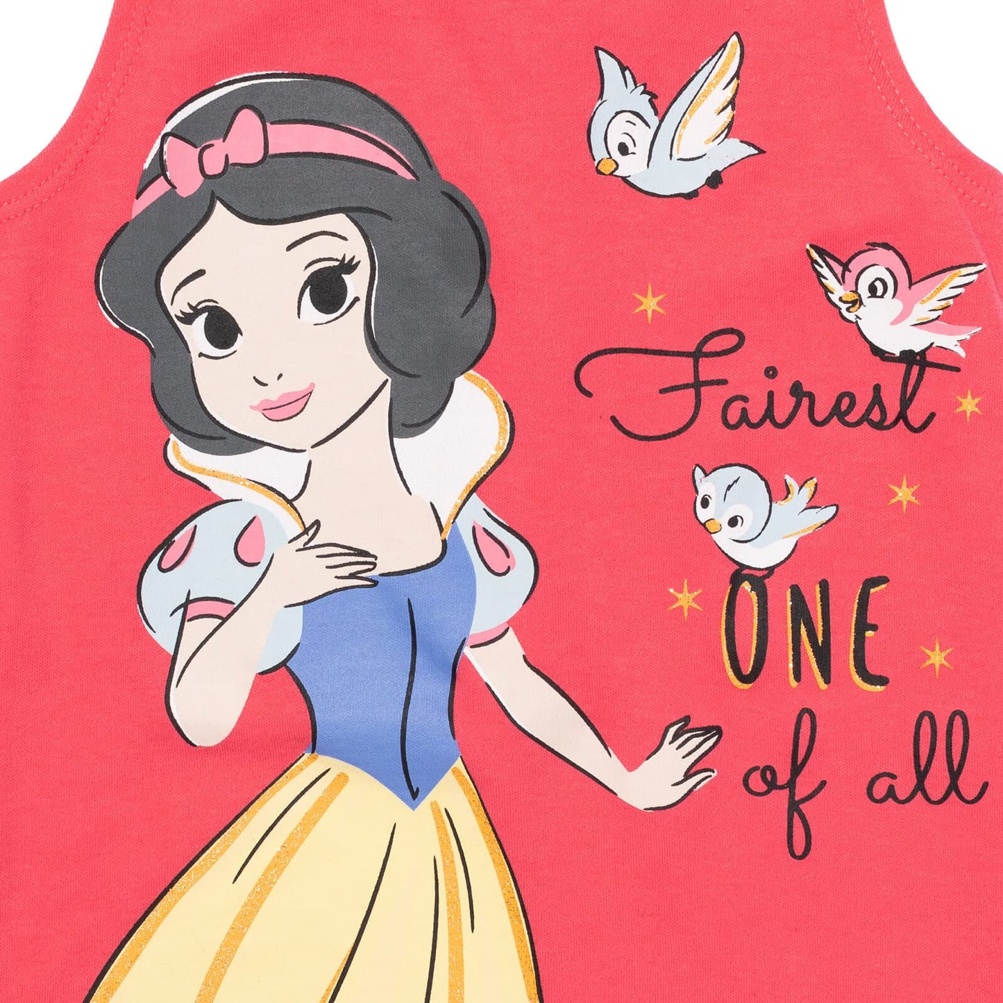 Barboteuse Princesses Disney avec Bandeau | Imprimé Pailleté | Nouveau-né à 5T
