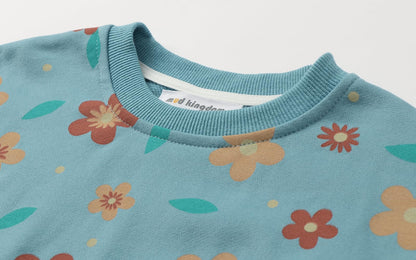 Sweat Col Rond Filles | 100% Coton | Motifs Colorés & Rayures