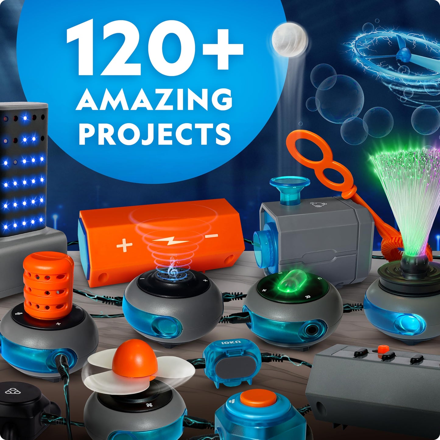 Kit de Circuits Électriques National Geographic — 60+ Projets STEM pour Enfants