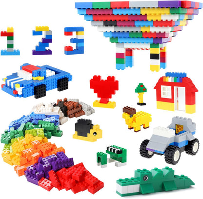 Burgkidz – Set de Briques de Construction Premium | 568 pièces | Boîte-rangement avec couvercle-plaque | Dès 3 ans - LumeraKids