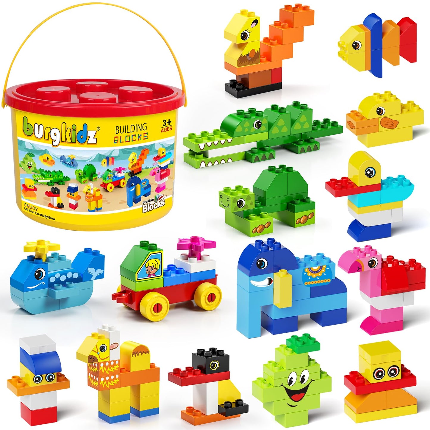Plaques de Base Autocollantes pour Briques | Mur ou Table | Compatible grandes marques | Dès 3 ans - LumeraKids