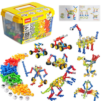 Blocs de Construction Créatifs – 40+ Modèles | Dinosaure, Robot, Animal | STEM | Dès 4 ans