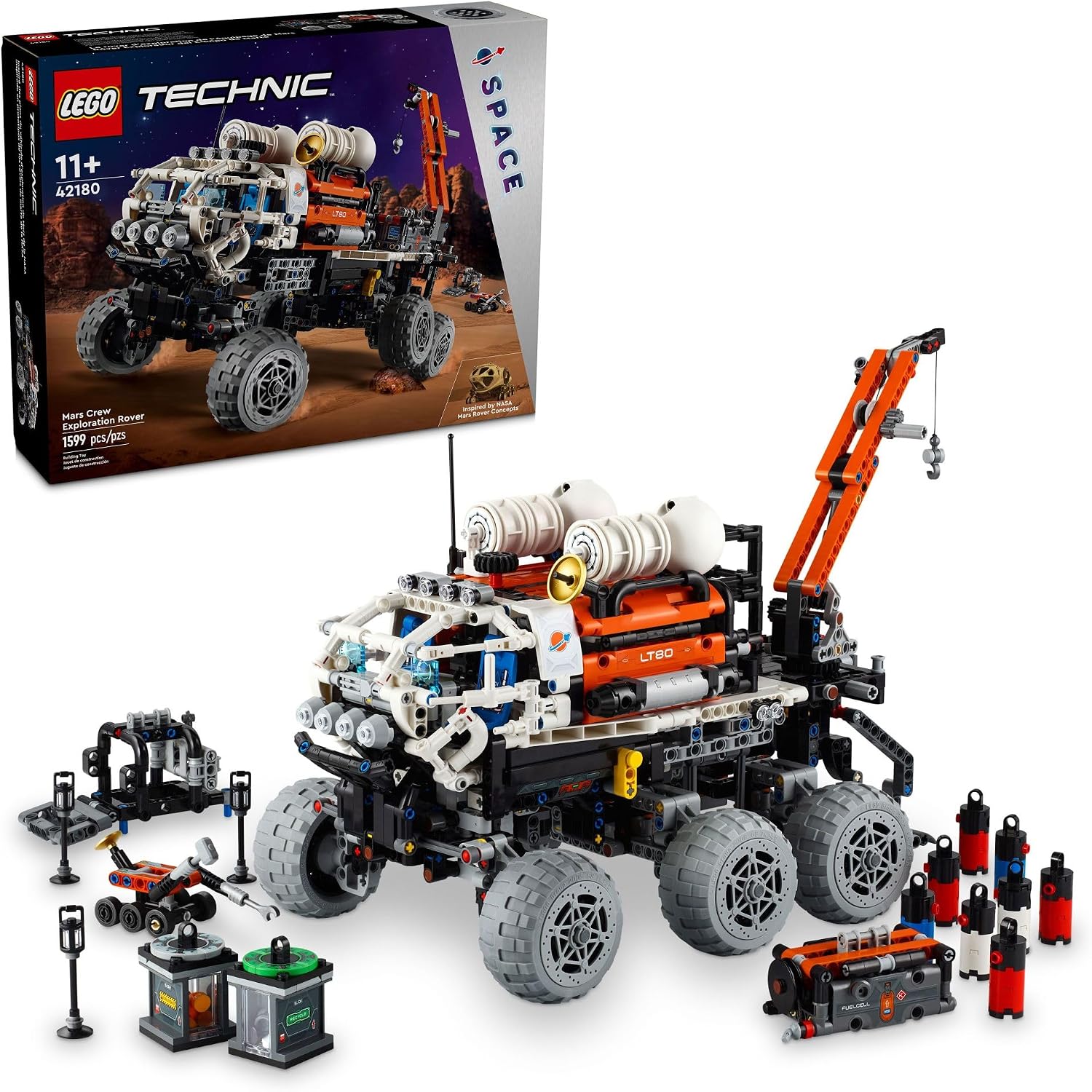 LEGO Technic – Rover d'exploration Mars (42180) | 1 599 pièces | Dès 11 ans - LumeraKids