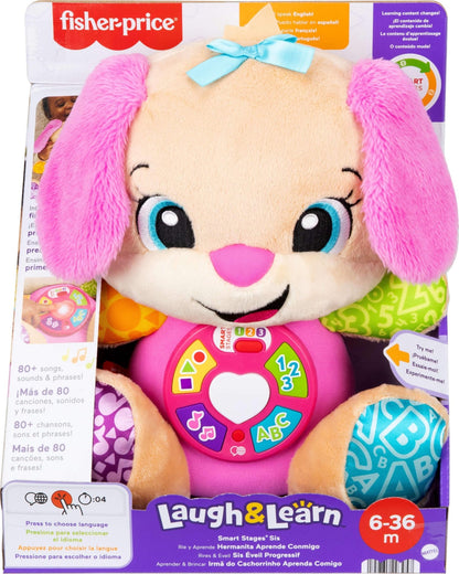 Fisher-Price Chiot Musical Laugh & Learn — 4 Langues | 6 Mois à 3 Ans - LumeraKids