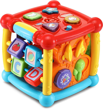 VTech Cube d'Activités Busy Learners — 5 Faces Interactives, Musique & Lumières | 6 Mois à 3 Ans