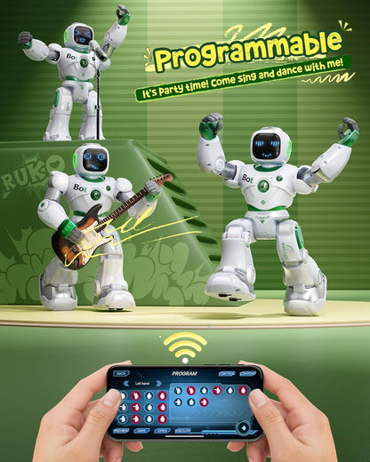 Ruko Robot Intelligent Enfant — Télécommande, Voix & App, Danse & Programmation | 4-9 Ans
