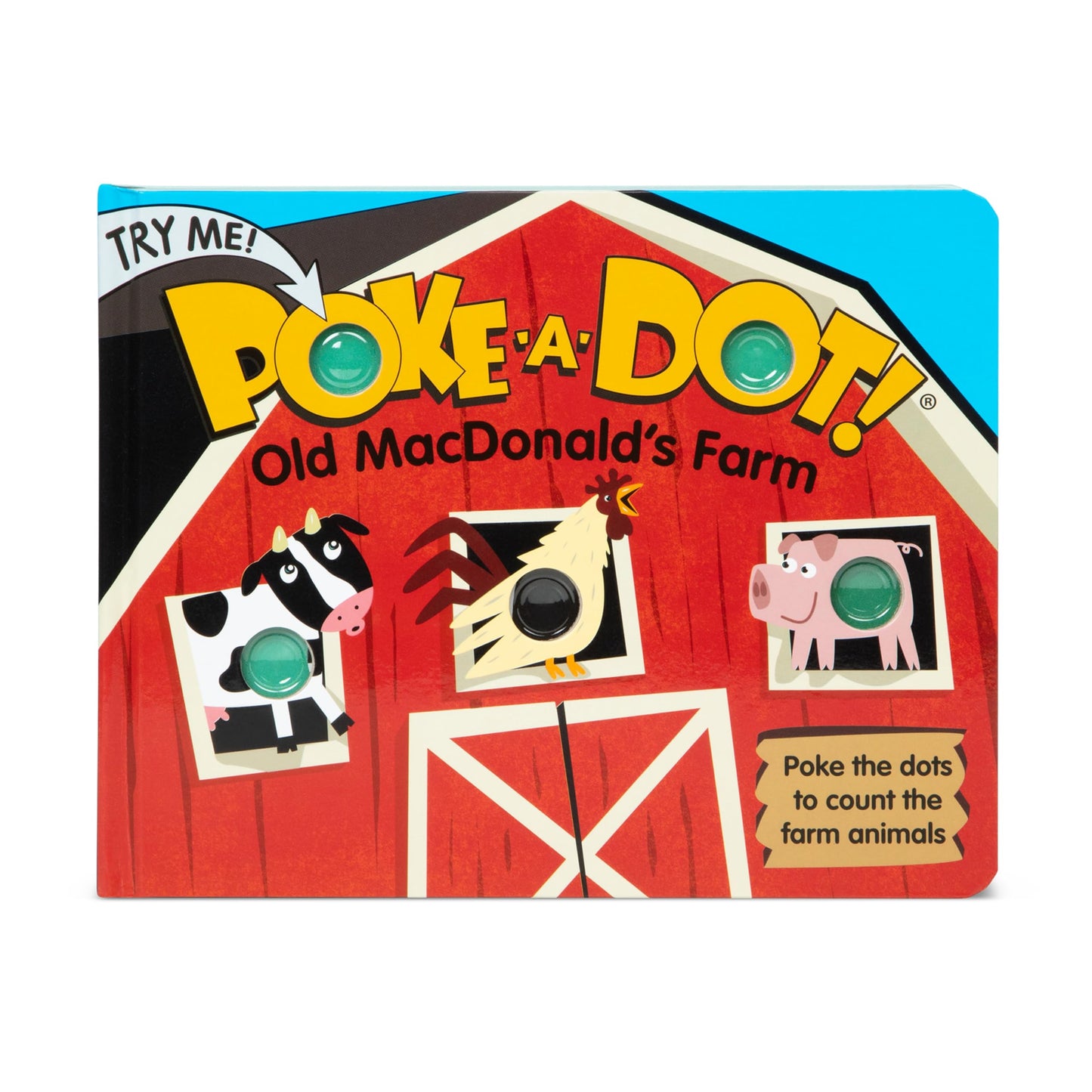Melissa & Doug Poke-a-Dot – La Ferme du Vieux MacDonald | Livre Interactif Enfants 3 ans+