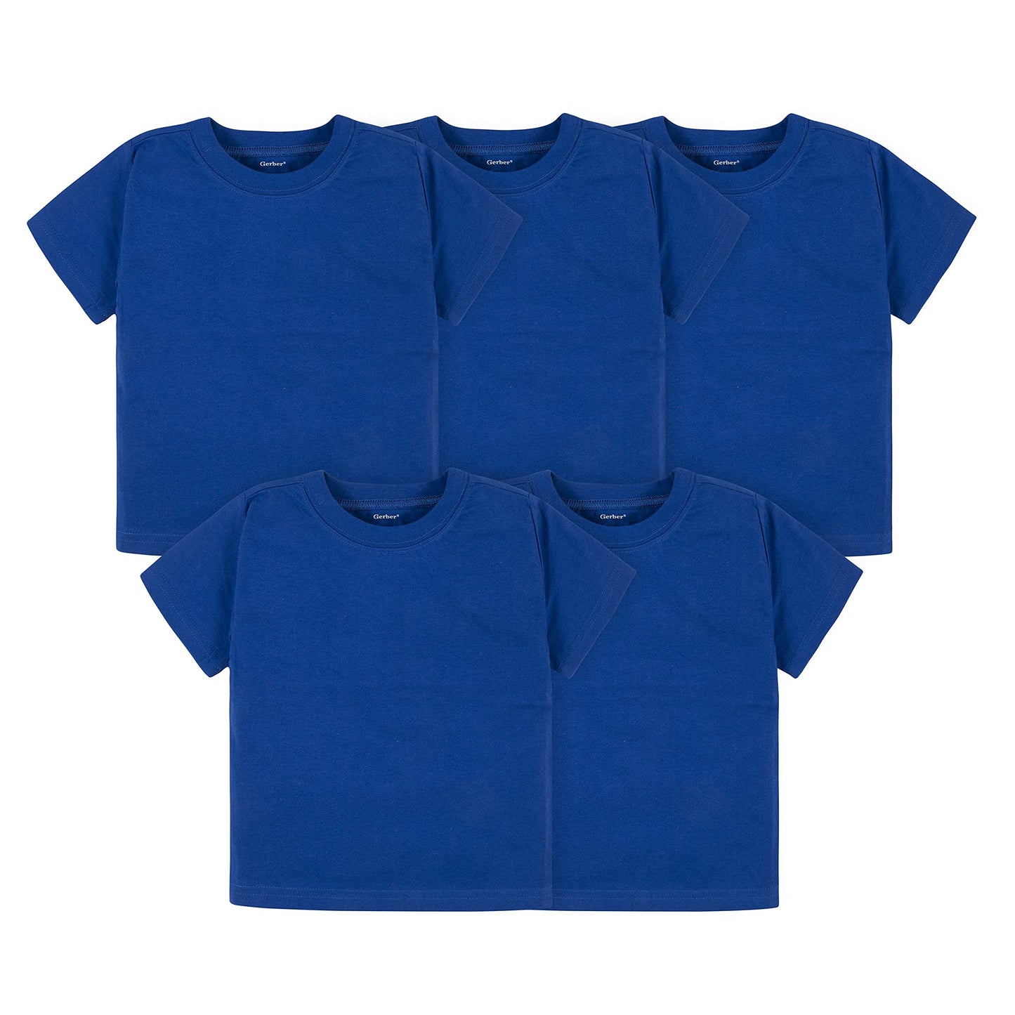 T-shirts Bébé Gerber — Lot de 5 | 100% Coton | 12 Mois à 5T