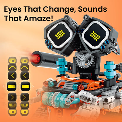 Sillbird Robot STEM 5-en-1 télécommandé – 435 pièces, LED et sons (8-14 ans) - LumeraKids