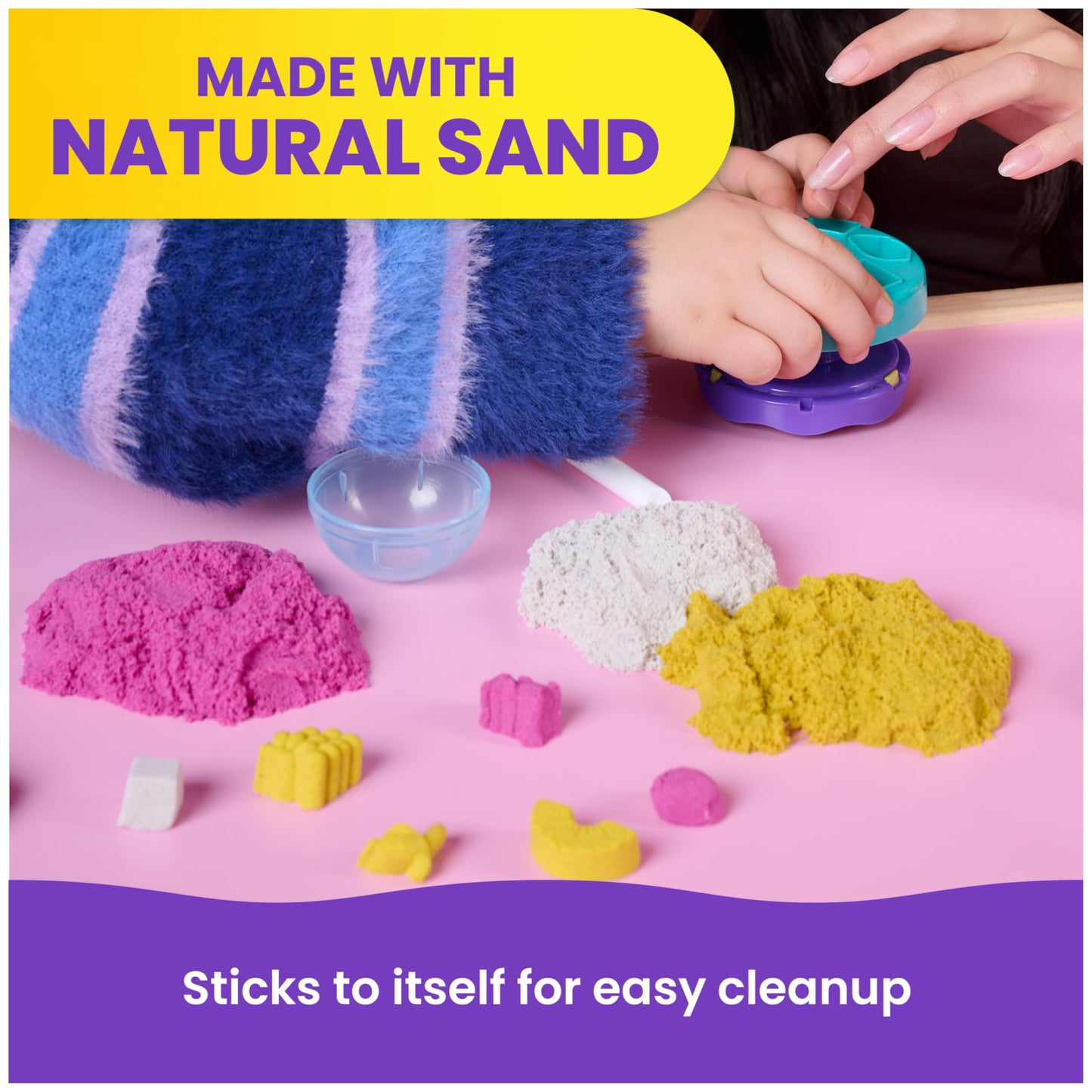 Kinetic Sand – Salon de glaces parfumé | Sable sensoriel pour enfants dès 3 ans