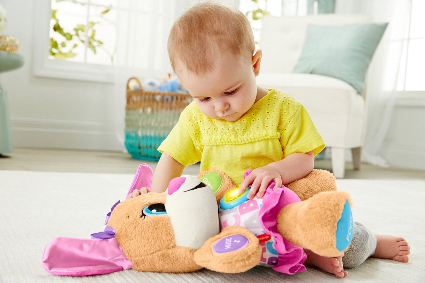 Fisher-Price Chiot Musical Laugh & Learn — 4 Langues | 6 Mois à 3 Ans - LumeraKids