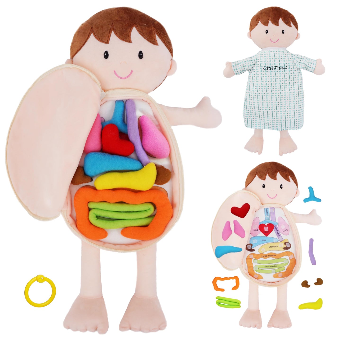 Poupée Éducative Dressy Friends – Prénom Personnalisable | Montessori Apprendre à S'habiller | Cadeau Filles & Garçons 2 ans+