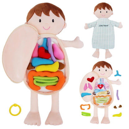 Poupée Éducative Dressy Friends – Prénom Personnalisable | Montessori Apprendre à S'habiller | Cadeau Filles & Garçons 2 ans+