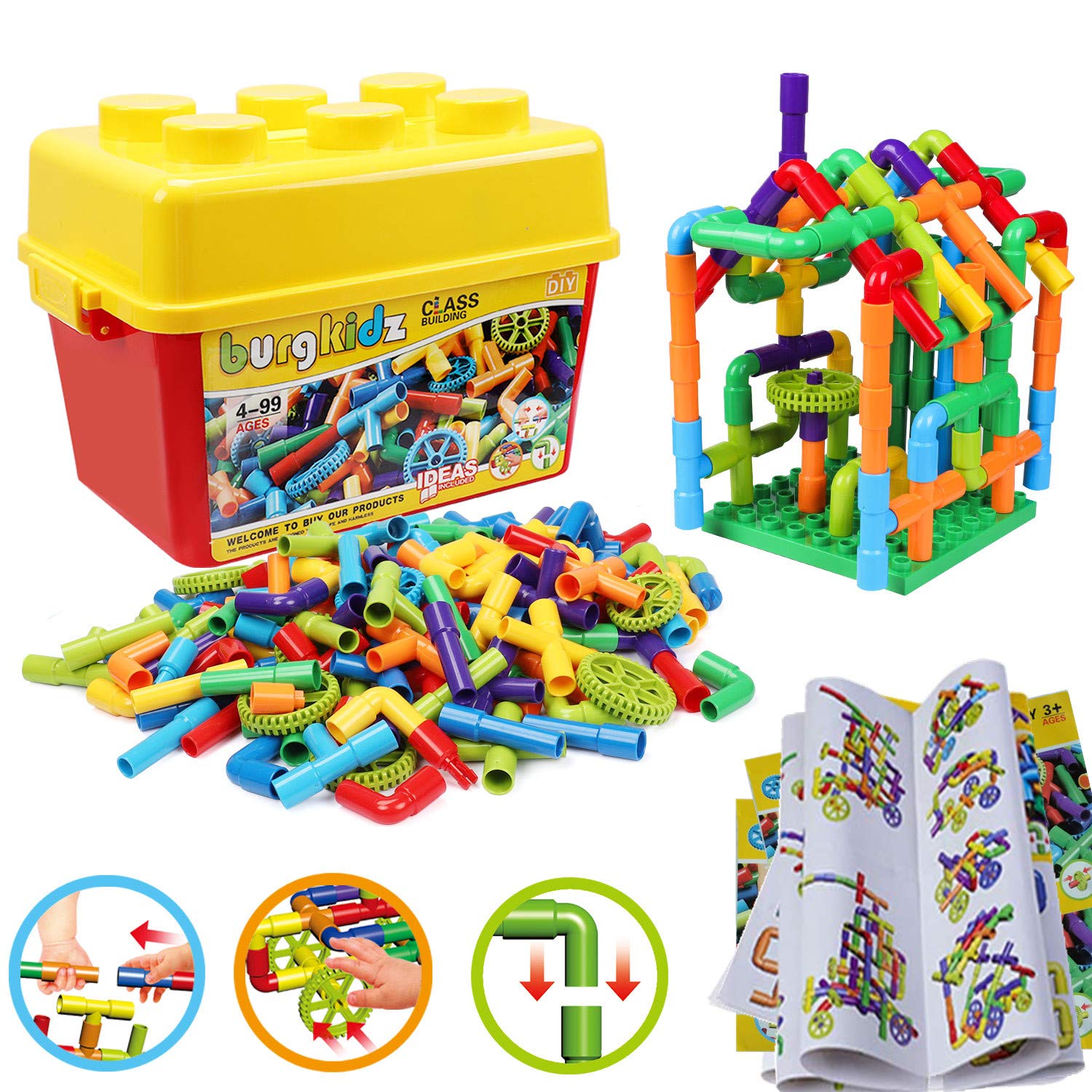 Plaques de Base Autocollantes pour Briques | Mur ou Table | Compatible grandes marques | Dès 3 ans - LumeraKids