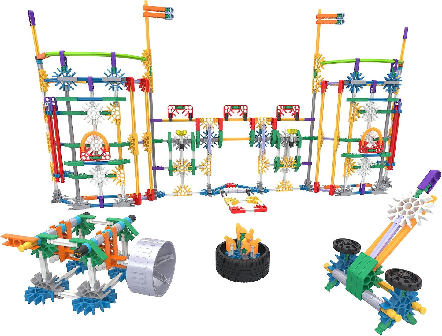 K'NEX Mega Models – Ensemble de construction 700 pièces | 40 modèles 3D | STEM | Dès 7 ans