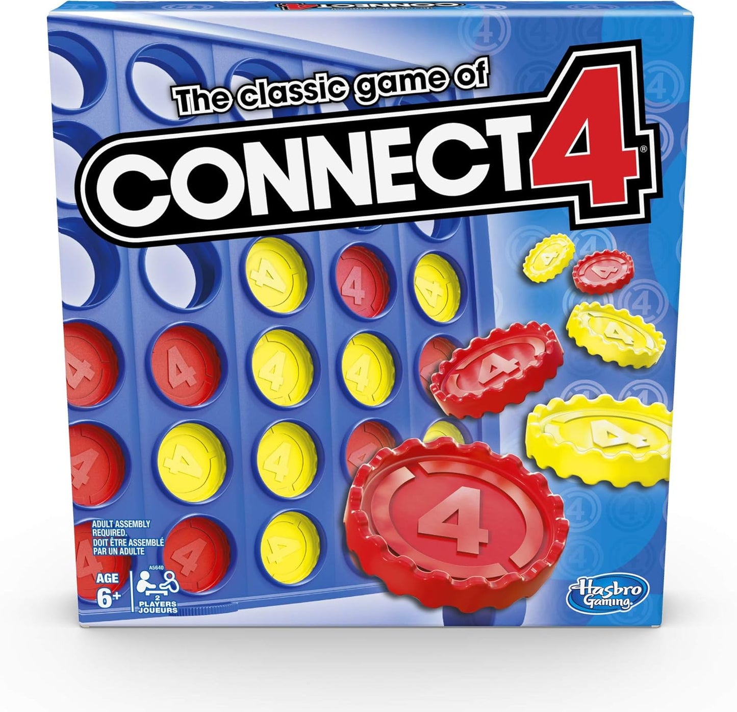 Hasbro Connect 4 Grille Classique — Jeu de Stratégie 4 à la Suite, 2 Joueurs | Dès 6 Ans