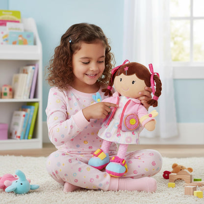 Poupée Éducative Dressy Friends – Prénom Personnalisable | Montessori Apprendre à S'habiller | Cadeau Filles & Garçons 2 ans+