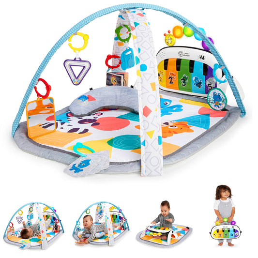 Baby Einstein Tapis d'Éveil 4-en-1 Kickin' Tunes — Piano, Musique & Langues | 0-36 Mois