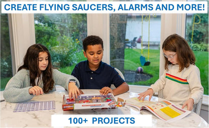 Elenco Snap Circuits Jr. SC-100 Electronics Exploration Kit, Over 100 Projects, Full Color Project Manual, 30 + Snap Circuits Parts, STEM Educational Toy for Kids 8 +, Black - Jouets & Éveil - LumeraKids