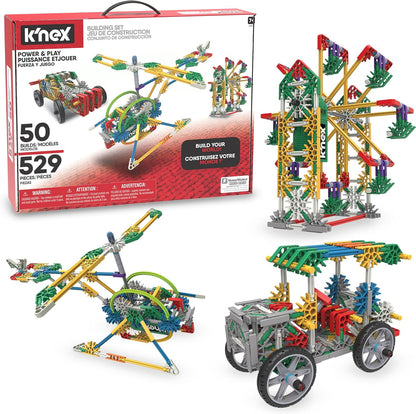 K'NEX – Ensemble de construction motorisé Power & Play | 529 pièces | STEM | Dès 7 ans