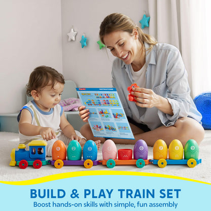 Train Éducatif Montessori pour Bébés 1-3 ans | Tri, Comptage & Animaux
