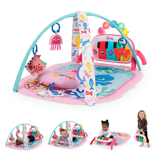 Baby Einstein Tapis d'Éveil 4-en-1 Kickin' Tunes — Piano, Musique & Langues | 0-36 Mois