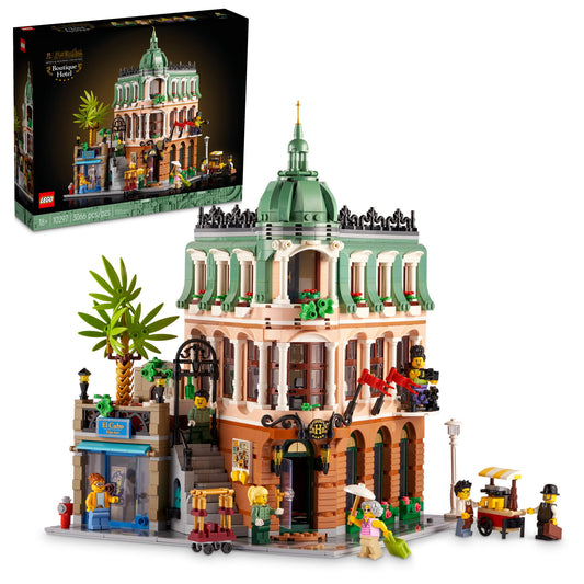LEGO Icons – Hôtel Boutique (10297) | 3 066 pièces | Collection Bâtiments Modulaires | 18 ans+ - LumeraKids