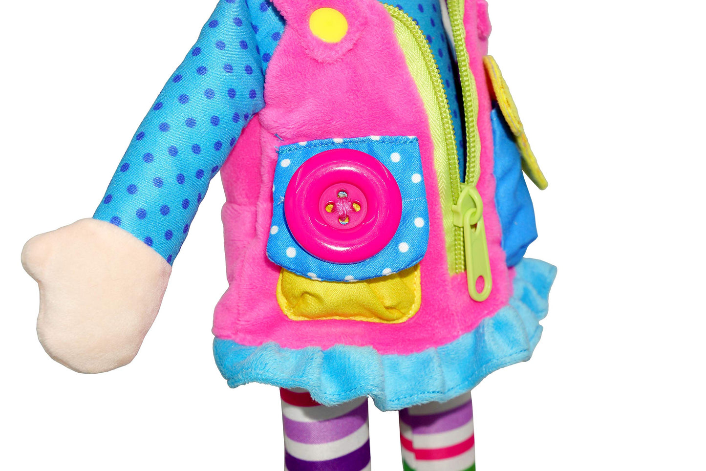 Poupée Éducative Dressy Friends – Prénom Personnalisable | Montessori Apprendre à S'habiller | Cadeau Filles & Garçons 2 ans+