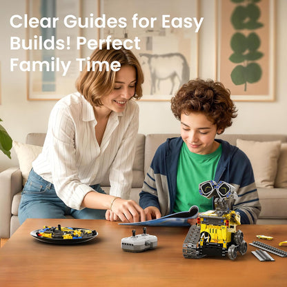 Sillbird Robot STEM 5-en-1 télécommandé – 435 pièces, LED et sons (8-14 ans) - LumeraKids