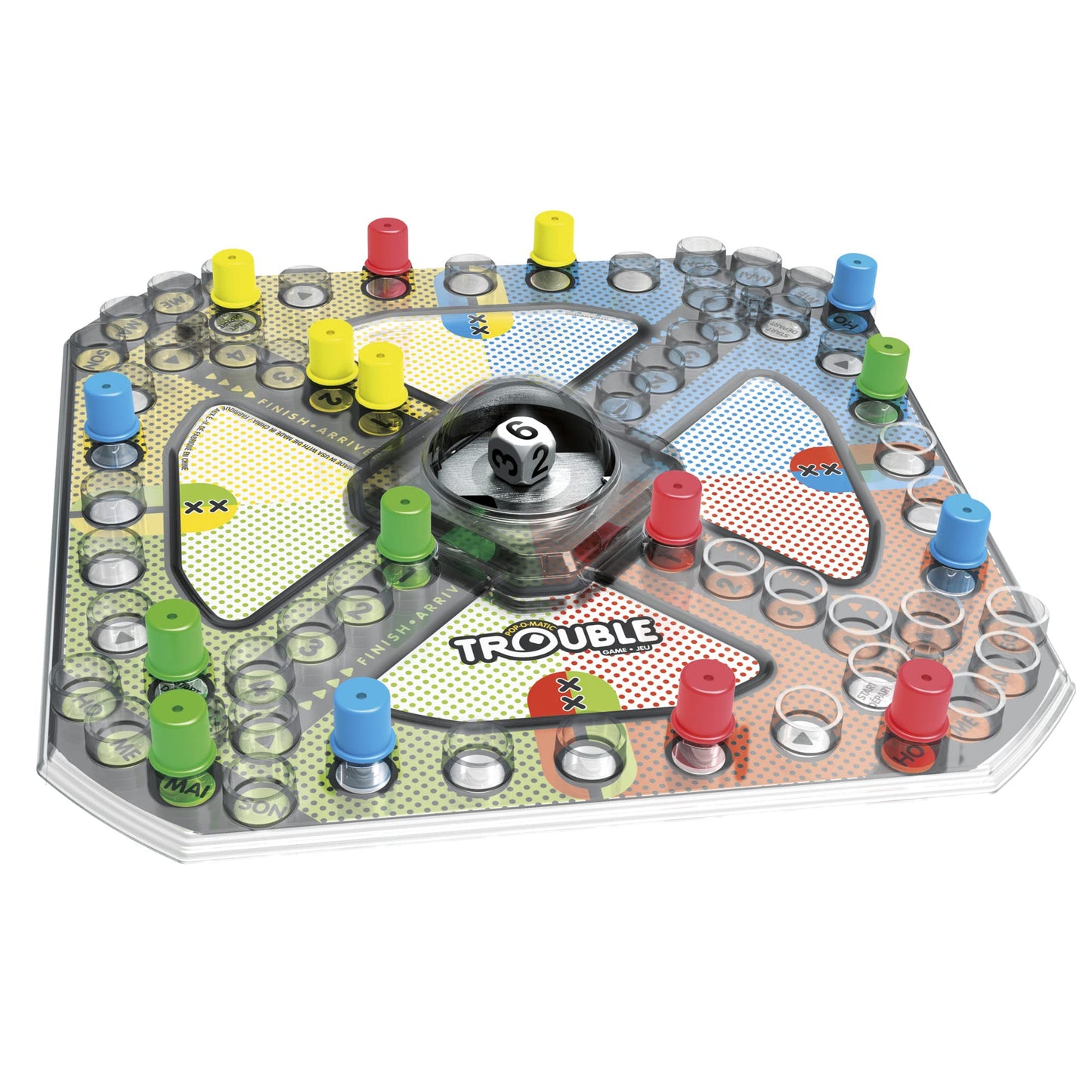 Hasbro Trouble Jeu de Société — Pop-O-Matic, Course & Stratégie, 2-4 Joueurs | Dès 5 Ans
