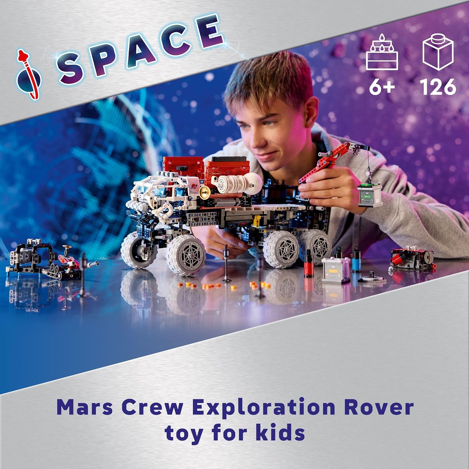 LEGO Technic – Rover d'exploration Mars (42180) | 1 599 pièces | Dès 11 ans - LumeraKids