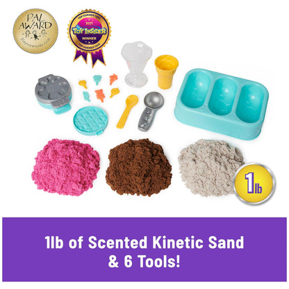 Kinetic Sand – Salon de glaces parfumé | Sable sensoriel pour enfants dès 3 ans