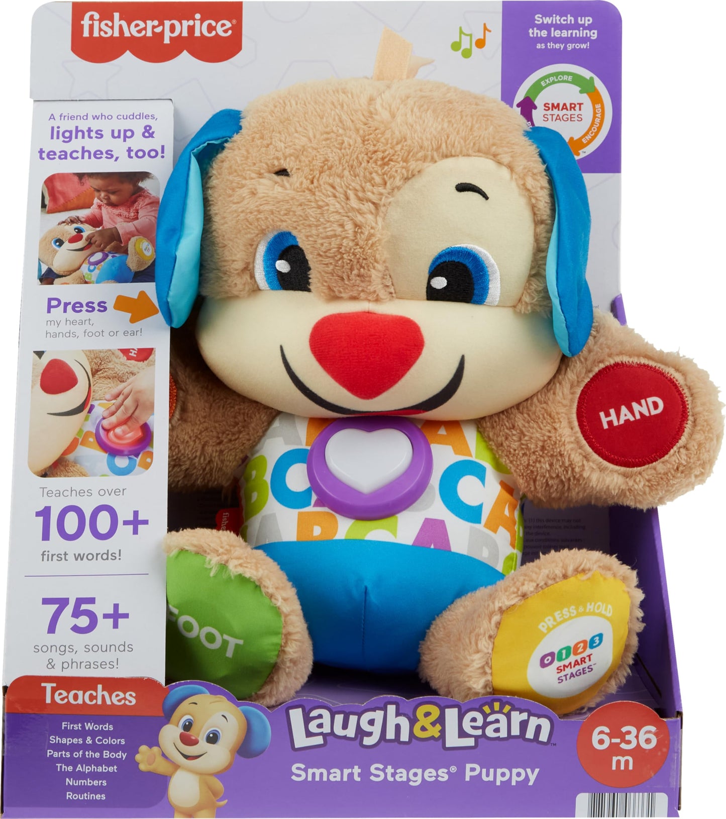 Fisher-Price Chiot Musical Laugh & Learn — 4 Langues | 6 Mois à 3 Ans - LumeraKids