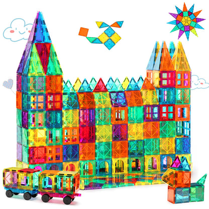 Gemmicc Tuiles Magnétiques STEM | Jeu de Construction 3D pour Enfants 3 ans+