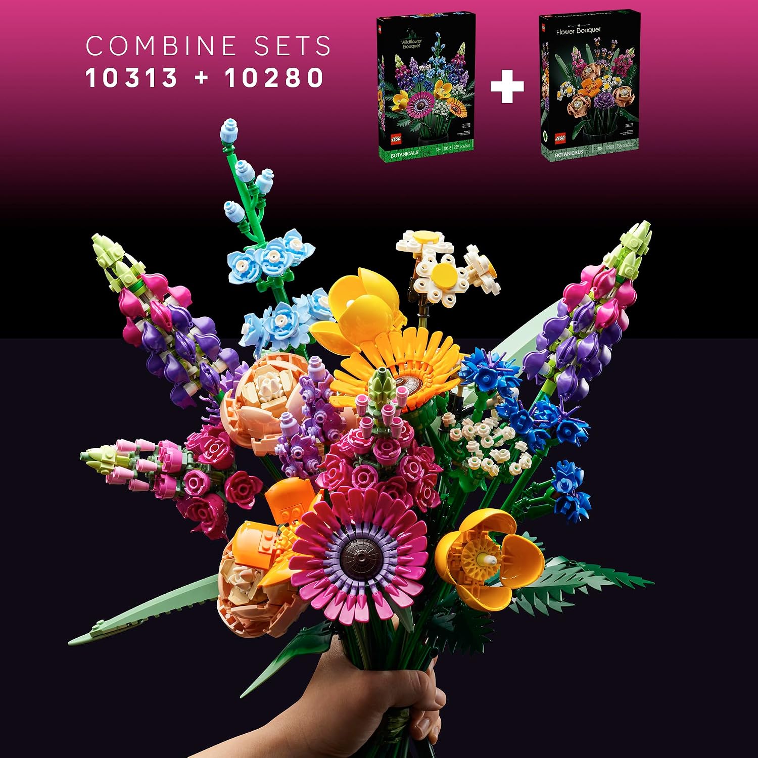 LEGO Icons – Bouquet de Fleurs (10280) | 756 pièces | Collection Botanique | 18 ans+ - LumeraKids