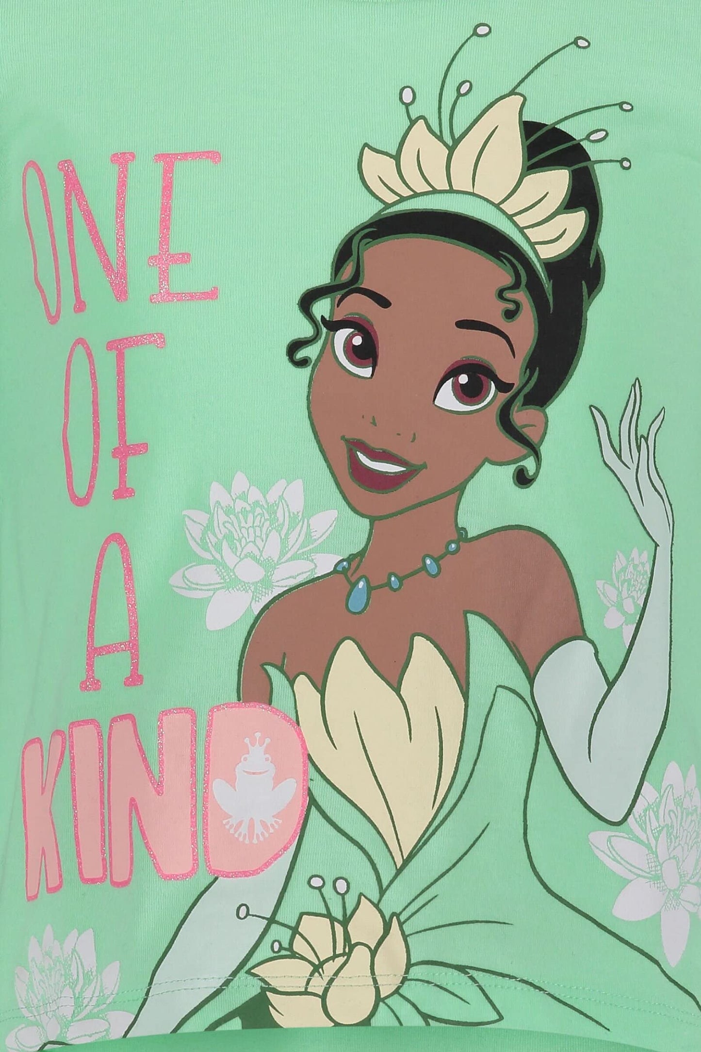 Pack 4 T-Shirts Manches Courtes Disney Princesses | 100% Coton | Imprimé Pailleté