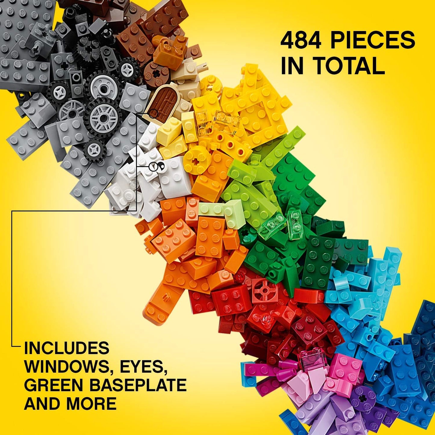 LEGO Classic – Boîte de Briques Créatives Moyenne (10696) | 484 pièces | Dès 4 ans - LumeraKids