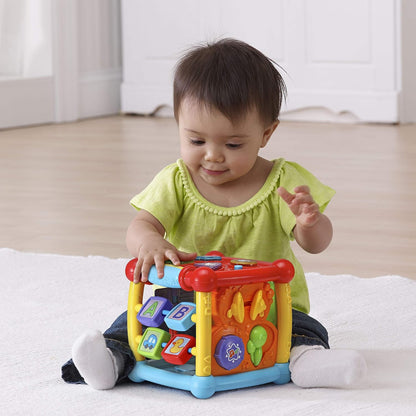 VTech Cube d'Activités Busy Learners — 5 Faces Interactives, Musique & Lumières | 6 Mois à 3 Ans