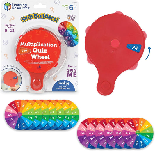 Roue de multiplication Learning Resources – Jeu éducatif tables de multiplication | 15 pièces | 6 ans et plus - LumeraKids