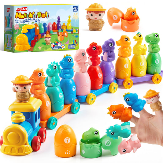Train Éducatif Montessori pour Bébés 1-3 ans | Tri, Comptage & Animaux