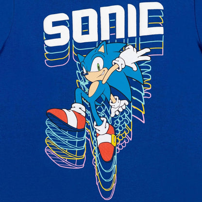 Lot de 3 T-Shirts Raglan Sonic the Hedgehog | 100% Coton | Licence Officielle SEGA | 2T à 18-20