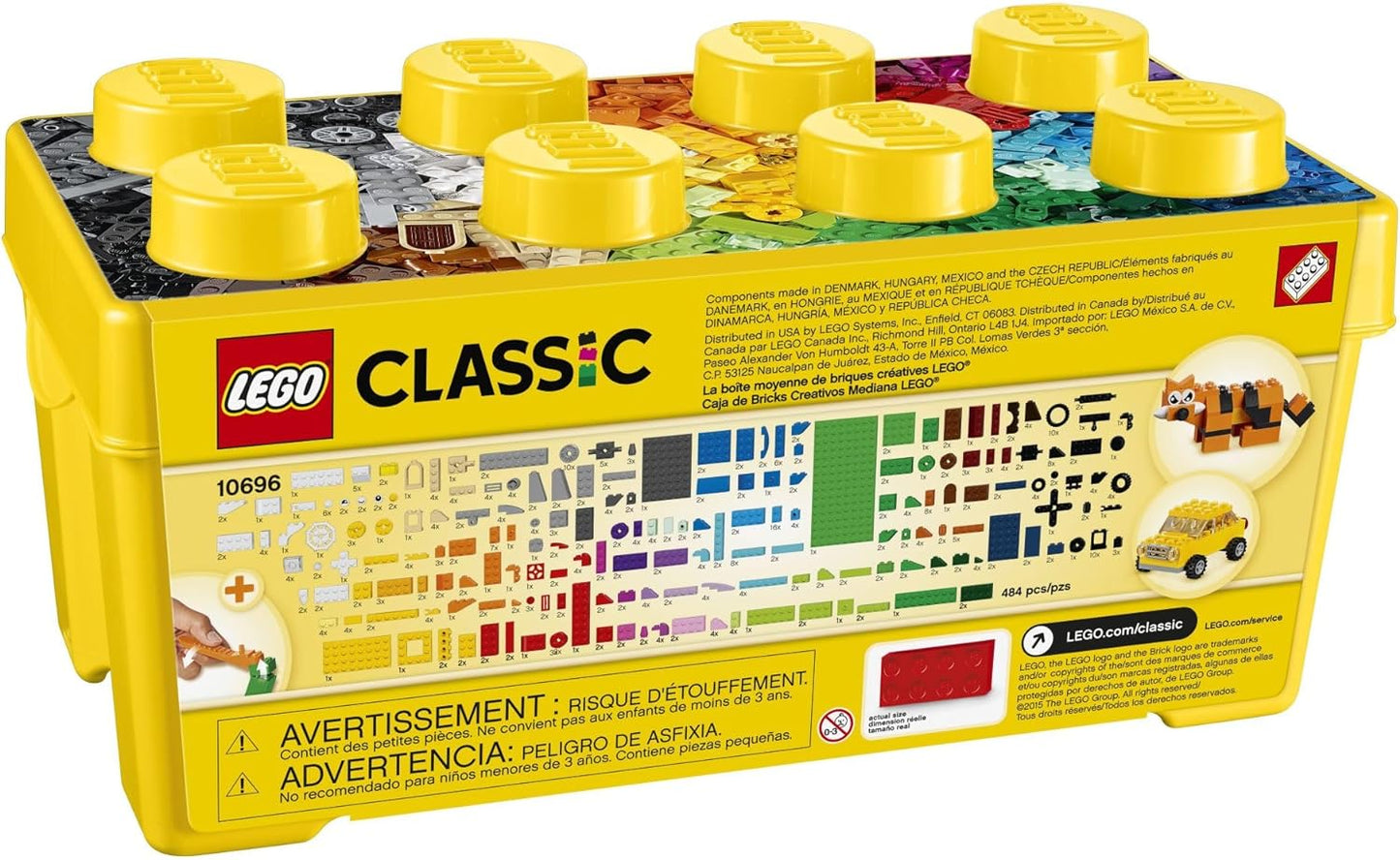 LEGO Classic – Boîte de Briques Créatives Moyenne (10696) | 484 pièces | Dès 4 ans - LumeraKids