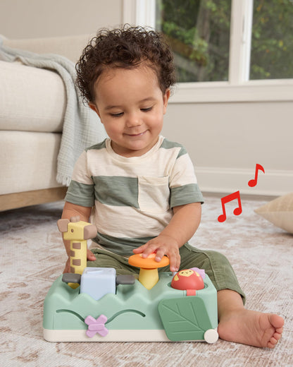 Skip Hop Volant Interactif Farmstand See & Bee — 2-en-1 Plat Ventre & Assis, Musique & Miroir | Dès 3 Mois