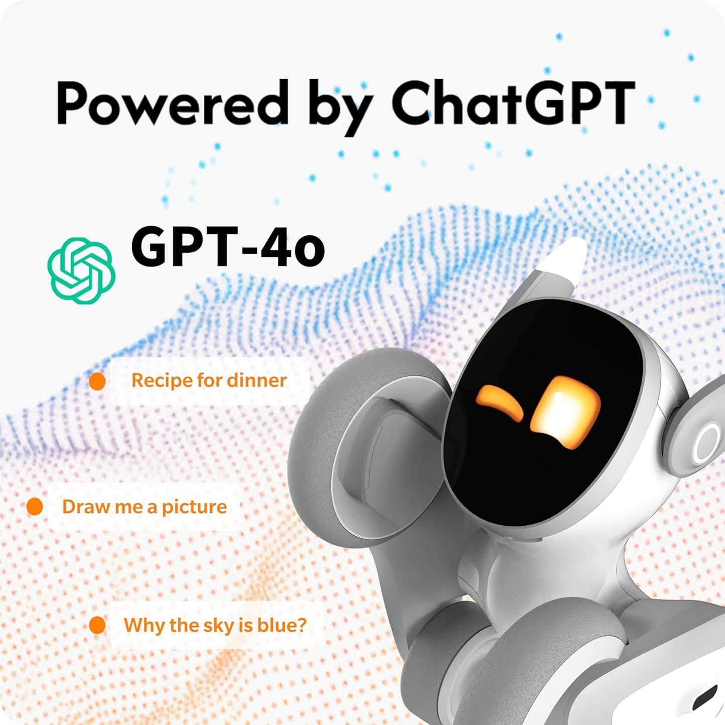 Loona V28 : Robot Animal de Compagnie Intelligent avec IA – Commande Vocale, Reconnaissance des Gestes & Interaction en Temps Réel pour Enfants – Avec Station de Recharge