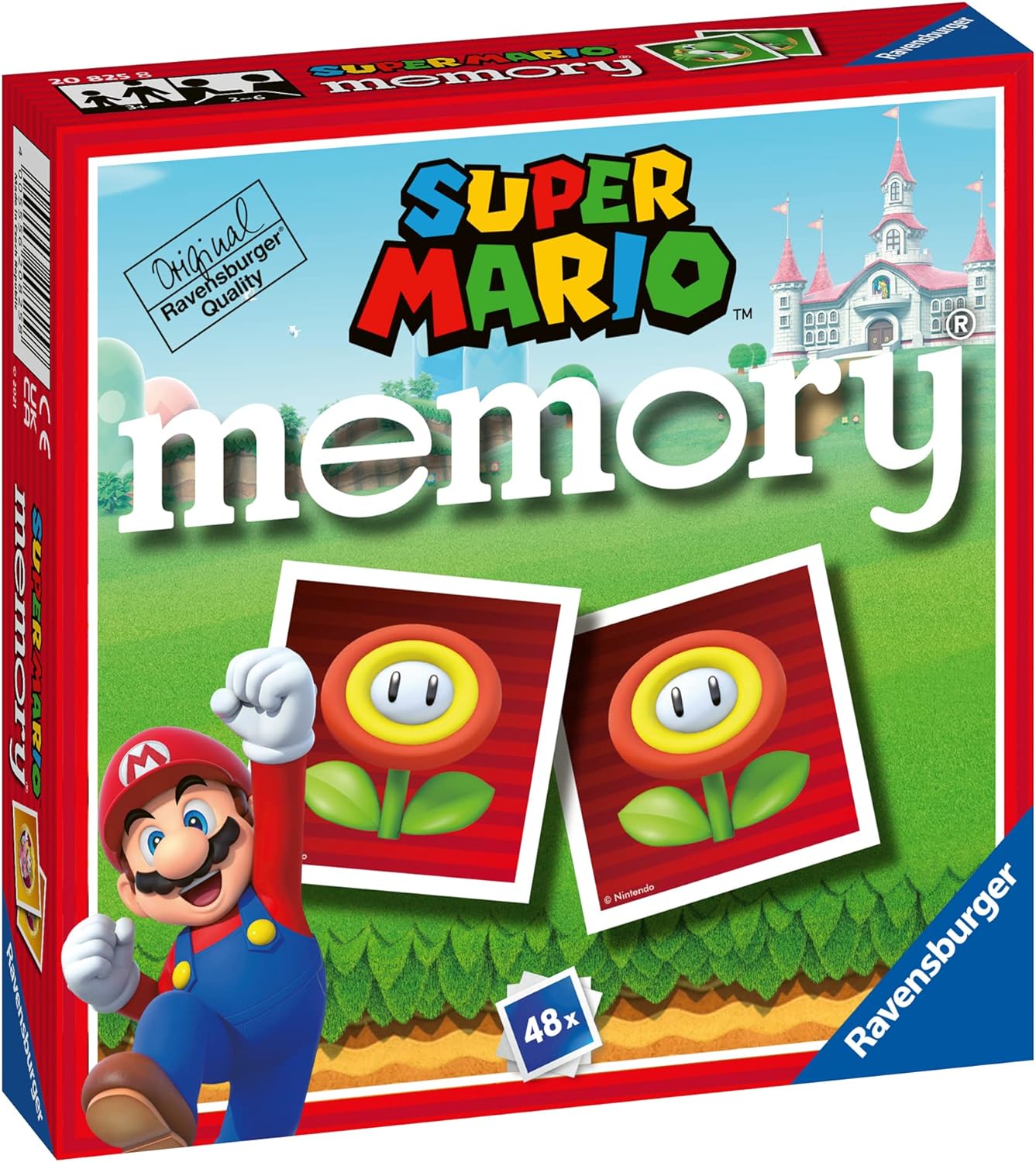 Ravensburger Jeu de Mémoire Super Mario — 48 Cartes, 2-6 Joueurs | Dès 3 Ans